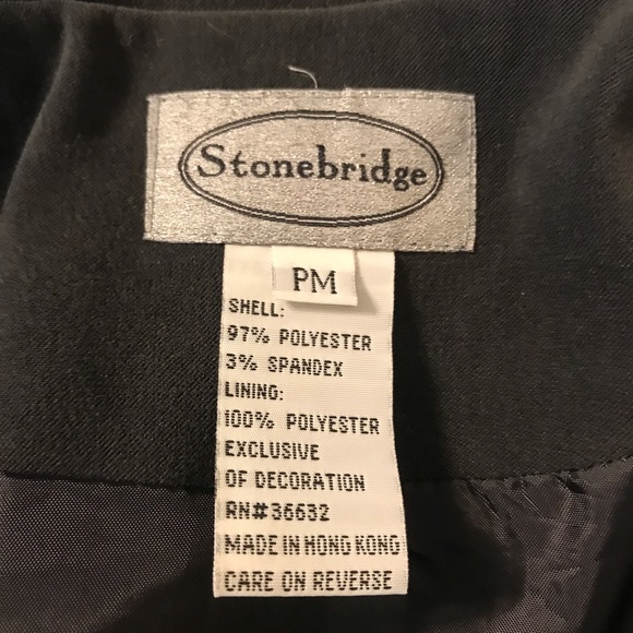 Stonebridge Dark Gray Dress Work Jacket Coat - Picture 4 of 7
